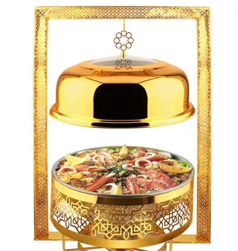 Royal Stainless Steel Hanging Dome Golden Chaffing Dishes